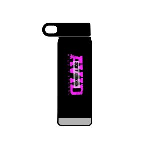 20oz Motivational Water Bottle — 'Find Your Passion' Pink Typography