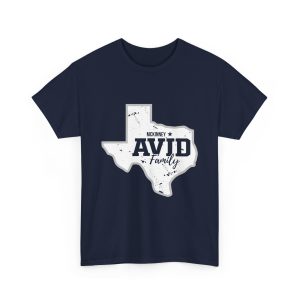 Texas AVID Family T-Shirt — Distressed State Graphic Tee