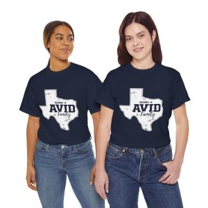 Texas AVID Family T-Shirt — Distressed State Graphic Tee - Image 2