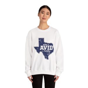 Texas AVID Family Crewneck Sweatshirt — McKinney AVID School Spirit Pullover - Image 2