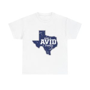 Texas AVID Family T-Shirt — Distressed State Graphic Tee