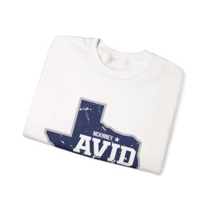 Texas AVID Family Crewneck Sweatshirt — McKinney AVID School Spirit Pullover - Image 3